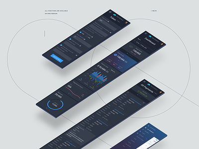Dashboard for Crypto Service charts cryptocurrency dashboard flat graphics interface service sketch statistics ui ux web yoneg