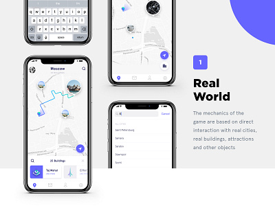 Mobile Design for Crypto Game app city crypto game interface map mobile route service ui ux