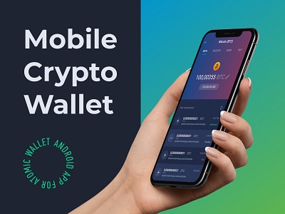 Atomic Crypto Wallet android app application blockchain crypto crypto wallet interface mobile ui ux wallet yoneg