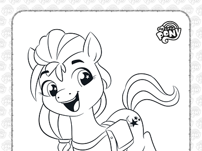 A New Generation Sunny Starscout Coloring Page cartoon coloringpages mlp my little pony starscout sunny sunny starscout