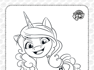 MLP Izzy Moonbow Coloring Page for Kids cartoon coloring coloringpages izzy mlp my little pony