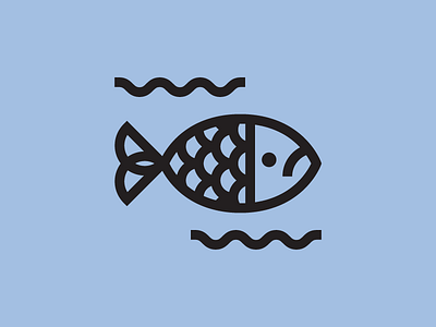 🐟 fish flat icon illustration illustrator minimal vector weeklyillochallenge