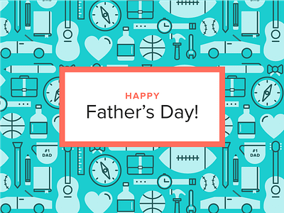 Father's Day dad fathers day flat illustrator pattern vector