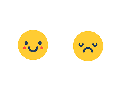 Little buddies from our recent whitepaper faces flat frown icon illustrator smiley