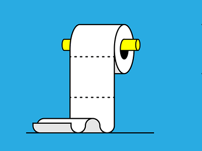 t.p. flat icon illustration illustrator roll toilet paper tp vector