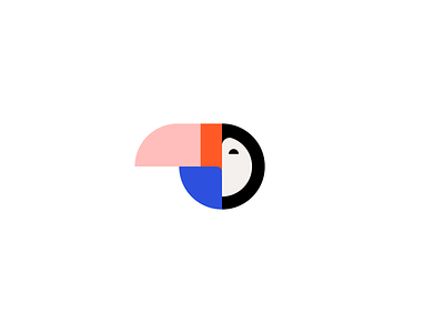 Toucan bird branding flat geometric icon illustration illustrator logo toucan vector