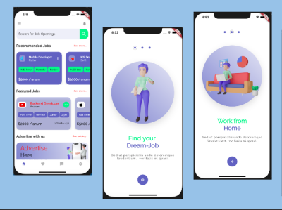 Flutter Job-App ui