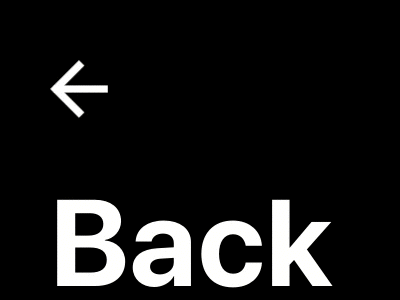 Back-Close icon interaction