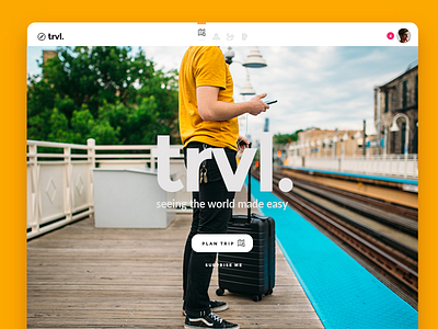 Trvl. agency app application clean digital flat icon icons minimal travel ui