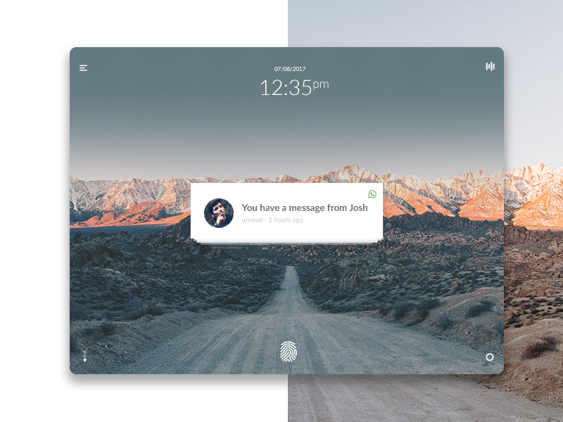 Notification Lock Screen - Daily UI Challenge by ⚡️ Khalid ...