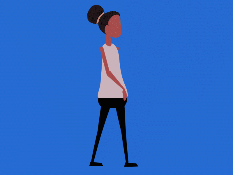 Walk Cycle 2 WIP animated animation cartoon character characters children motion somber walk cycle work in progress