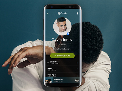 Spotify Revamped app branding clean design flat icon logo spotify ui ux vector web