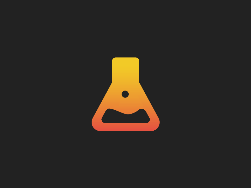 Animated Logo animation chemistry flask gif lab loading logo