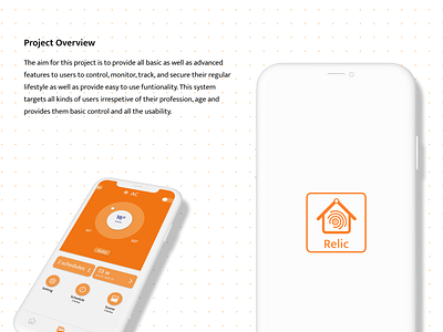 Relic Smart home automation system app graphic design icon ui ux ux design