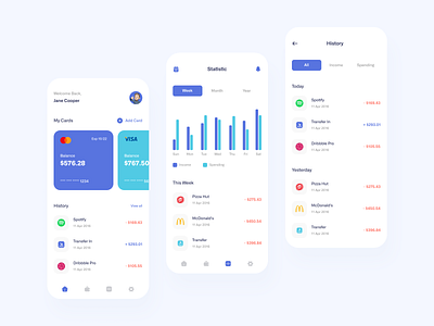 Bayaro - Finance App by Muhammad Khoer Alhabsyi for Pixmycode on Dribbble