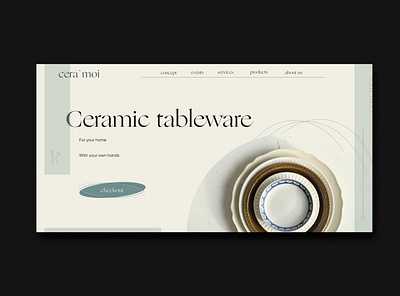 UI Design Website Homepage ceramic ceramic studio design graphic design homepage ui ux web design website