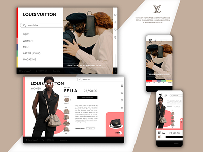 UI REDESIGN FOR LOUIS VUITTON WEBSITE