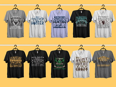 Hunting T Shirt Bundle designs, themes, templates and downloadable