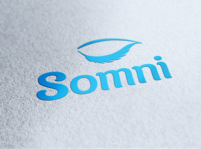 Somni logo branding clean design logo simple sleep