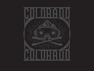 Colorado - custom T shirt design branding design illustration vector