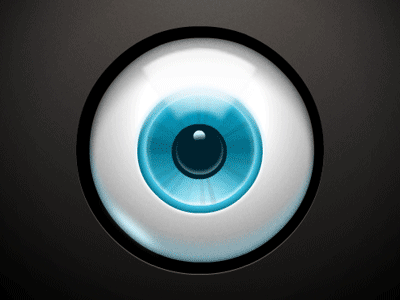 Eyball ball banner blue dark eye flash illustration iris krbusek pupil symbio vaclav vector