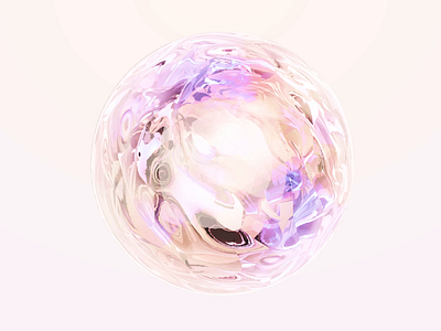 Liquid AI sphere 3d abstract ai animation artificialintelligence blender gif glass hypnotic liquid motion orange purple sphere