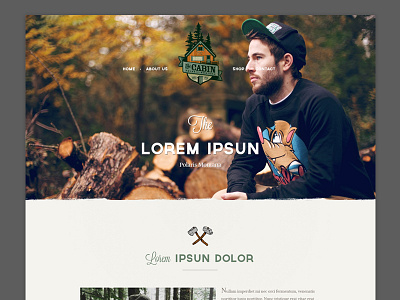 Polaris Montana forest home page icon landing page tree website