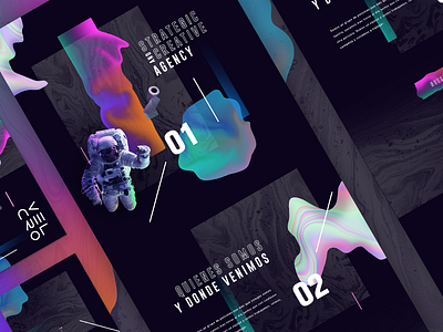 Look and Feel Refresh agency brand colors disrupt space web