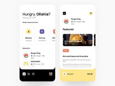Foodistic Delivery App app card checkout creative cuisine dashboard delivery design desktop flat food illustration interface ios landing material typography ui ux website
