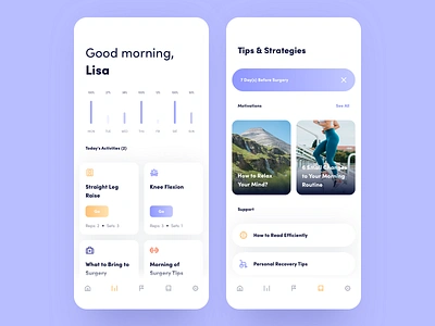 Expy Health App app creative dashboard design desktop fitness healthcare interface landing medical meditation recover typography ui users ux workout