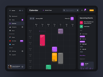 Sched Project Management Dashboard