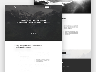 Square Minimalistic Blog Page