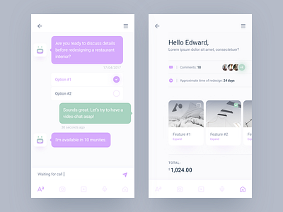 Equpe App Redesign app bot design flat ios layout mobile typography ui website