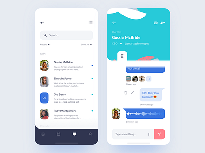 Startmatcher Communication App app chat creative dashboard design desktop flat illustration interface ios landing material typography ui ux vector website