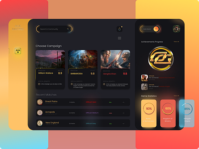 Gaming Concept | AgeOfEmpires 2021 ageofempires app concept cyber game gaming graphic design logo modern ui ux