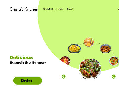 Chetu's Kitchen cookingwebsite design figma website