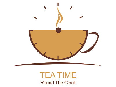 Tea Time Logo Design adobe illustrator designing graphic design logo design