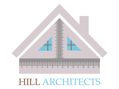 Hill Architects Logo Design adobe illustrator branding designing graphic design logo logo designing ui vector