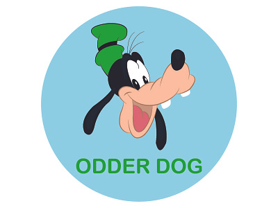 Goofy Dog Logo book cover design graphic design illustration logo logo designing