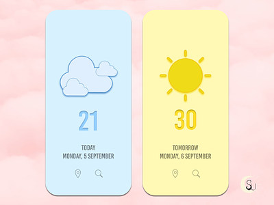 UI Interface - Minimal Weather App