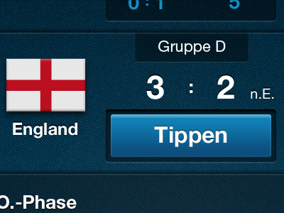 Soccer EURO2012 App - New Button Style