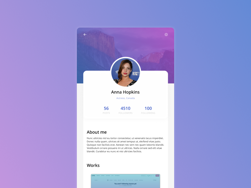 Profile Design 