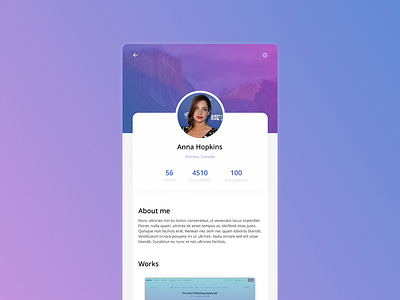 Profile Design | DailyUI app dailyui design mobile profile ui user