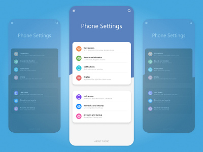 Settings | DailyUI app dailyui design mobile panel ui