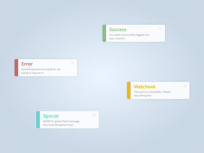 Flash Message | DailyUI app dailyui design landing mobile panel ui website