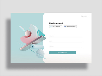 Landing Page Login Screen