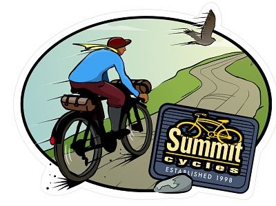 2021 shop sticker bike bike shop illustration