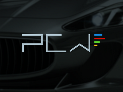 PCW brand identity logo motoring