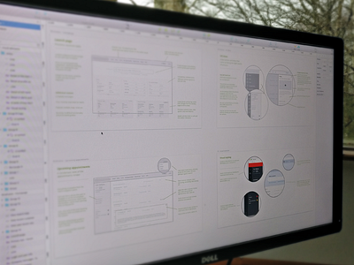 system wireframes application saas ui ux