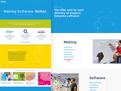 Equal Experts layouts responsive sketch ui ux website